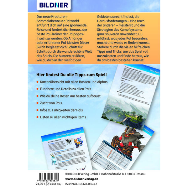 Palworld - Der inoffizielle Guide Buch Backcover (100679)