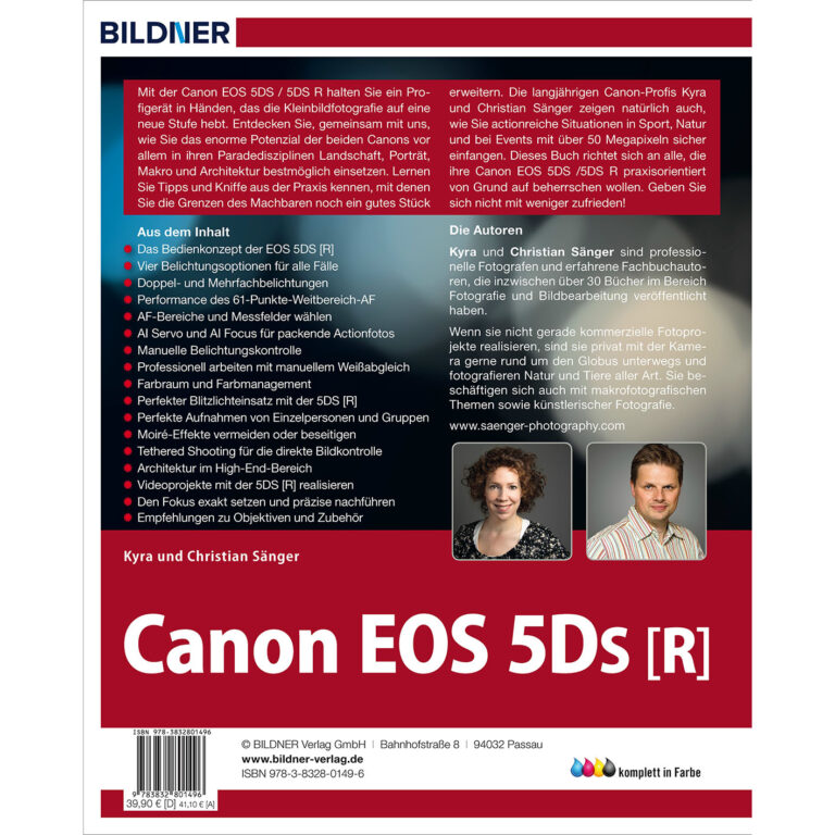 Canon EOS 5DS / 5DS R Buch Backcover (100170)