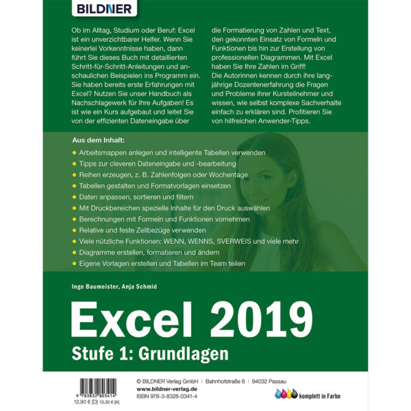 Excel 2019 Stufe 1: Grundlagen Buch Backcover