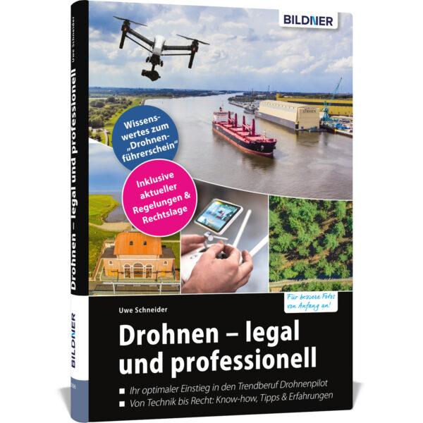 Drohnen - legal und professionell Buch Cover (100396)