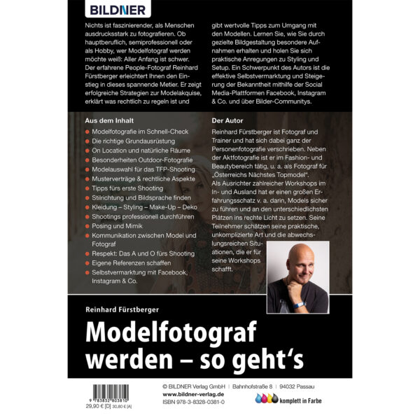 Modelfotograf werden - so geht’s Buch Backcover (100405)