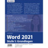 Word 2021 - Stufe 1: Grundlagen Buch Backcover