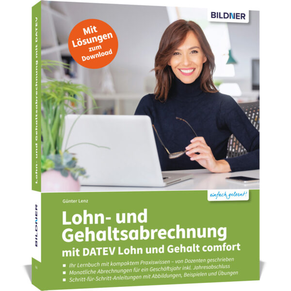 Lohn- und Gehaltsabrechnung mit DATEV Lohn und Gehalt comfort Buch Cover (100669)