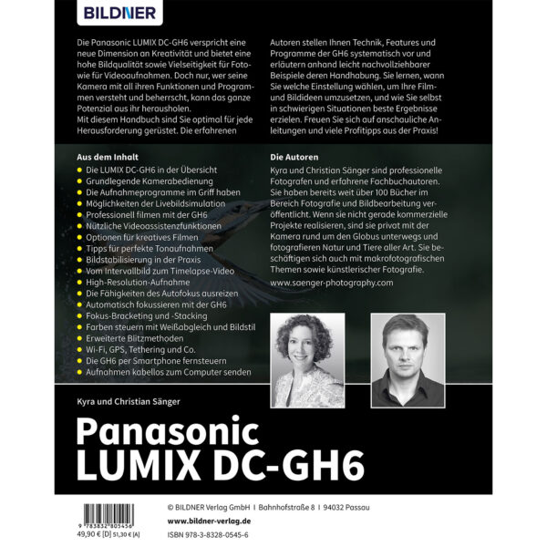 Panasonic LUMIX DC-GH6 Buch Backcover (100572)