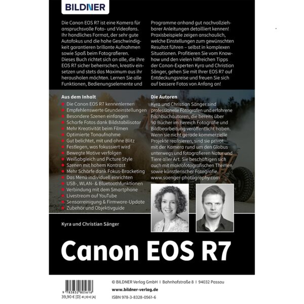 Canon EOS R7 Buch Backcover (100588)