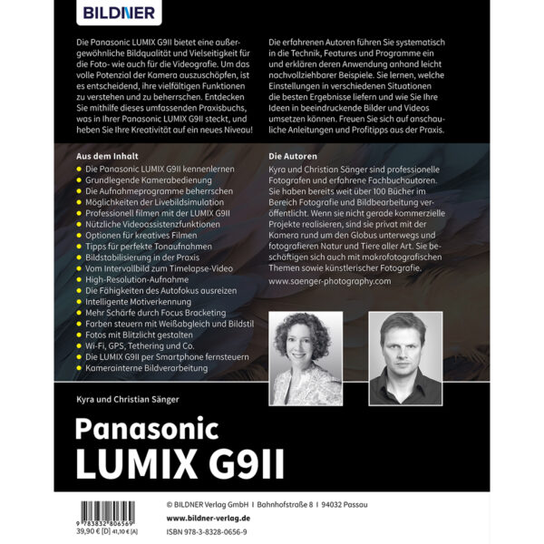 Panasonic LUMIX G9II Buch Backcover (100672)