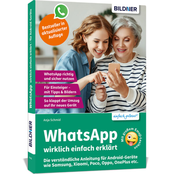 WhatsApp wirklich einfach erklärt – Die verständliche Anleitung für Android-Geräte Buch Cover (100646)