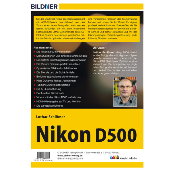 Nikon D500 Buch Backcover (100229)