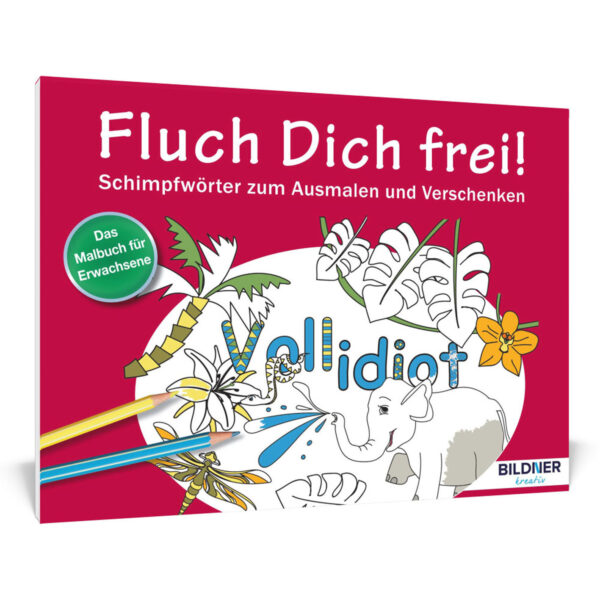 Malbuch: Fluch Dich frei! Vollidiot Cover (100242)