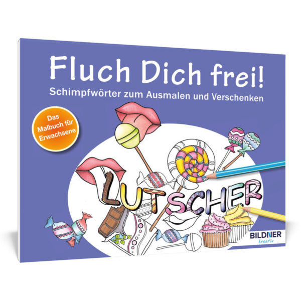 Malbuch: Fluch Dich frei! Lutscher Cover (100248)