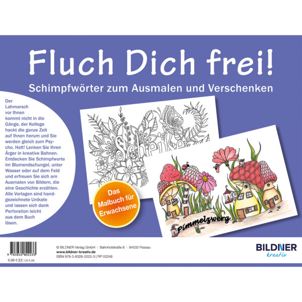 Malbuch: Fluch Dich frei! Lutscher Backcover (100248)