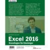 Excel 2016 Grundlagen für Einsteiger Buch Backcover (100313)