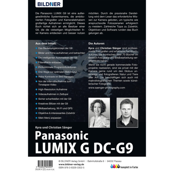 Panasonic Lumix G DC-G9 Buch Backcover (100323)