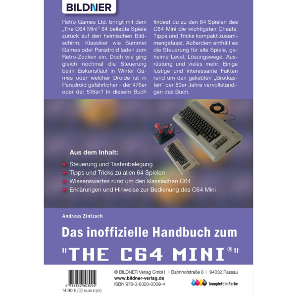 Das inoffizielle Handbuch zum THE C64 MINI Buch Backcover (100330)