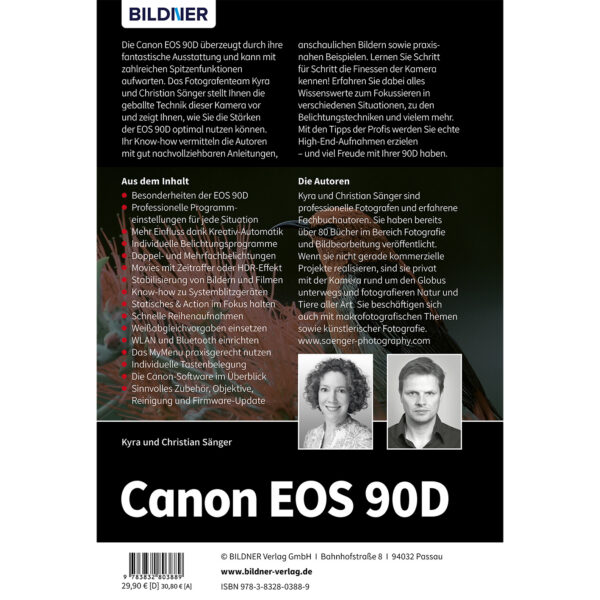 Canon EOS 90D Buch Backcover (100415)