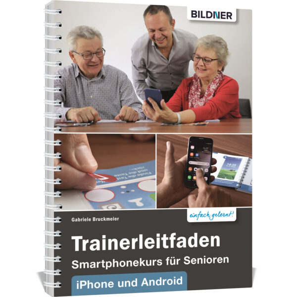 Trainerleitfaden Smartphonekurs für Senioren Buch Cover (100410)