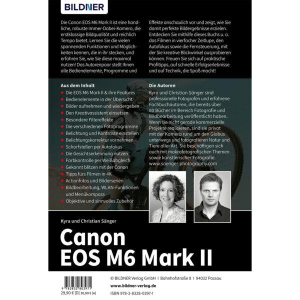 Canon EOS M6 Mark II Buch Backcover (100423)