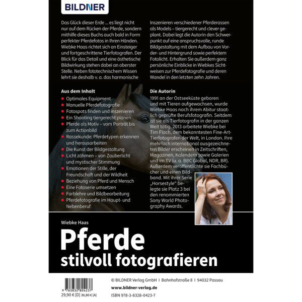 Pferde stilvoll fotografieren Buch Backcover (100447)