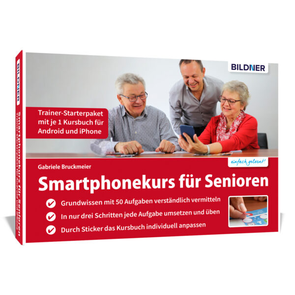 Smartphonekurs für Senioren - Trainer-Starterpaket für Android und iPhone (iOS) Cover (100451)