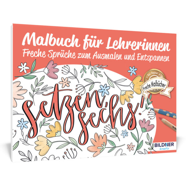 Malbuch für Lehrerinnen Cover (100480)