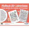 Malbuch für Lehrerinnen Backcover (100480)