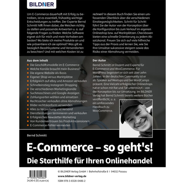 E-Commerce – so geht’s! Buch Backcover (100510)