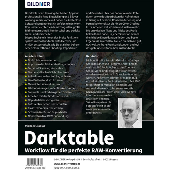 Darktable Buch Backcover (100565)