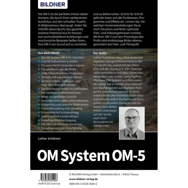 OM System OM-5 Buch Backcover (100610)