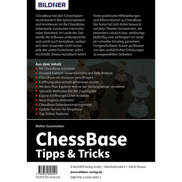 ChessBase 17 - Tipps und Tricks Buch Backcover (100623)