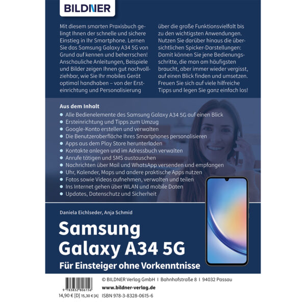 Samsung Galaxy A34 5G Buch Backcover (100632)