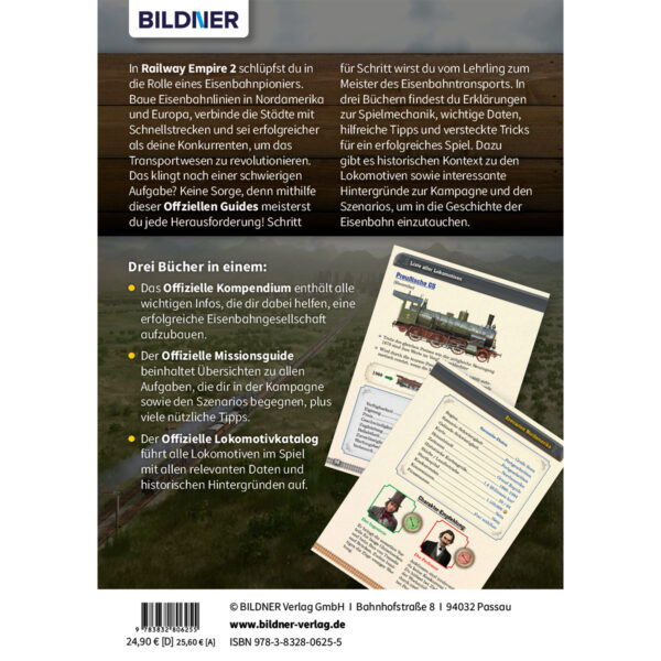 Railway Empire 2: Die Offiziellen Guides Buch Backcover (100640)