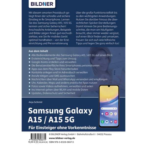 Samsung Galaxy A15 / A15 5G Buch Backcover (100683)