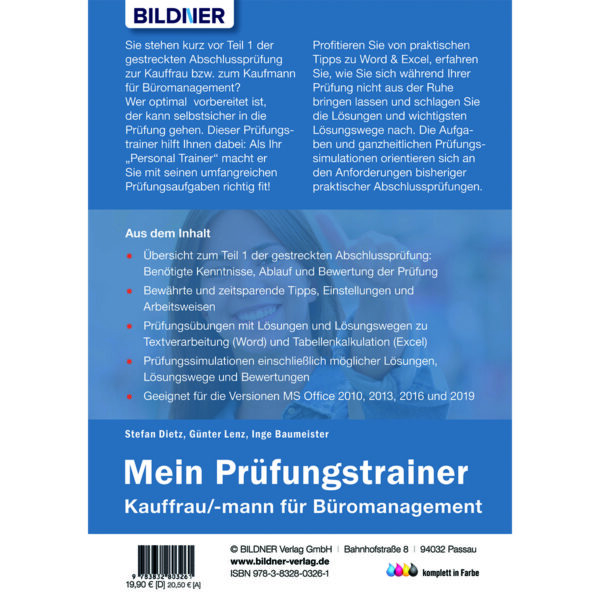 Mein Prüfungstrainer Kauffrau/-mann für Büromanagement Buch Backcover (100348)