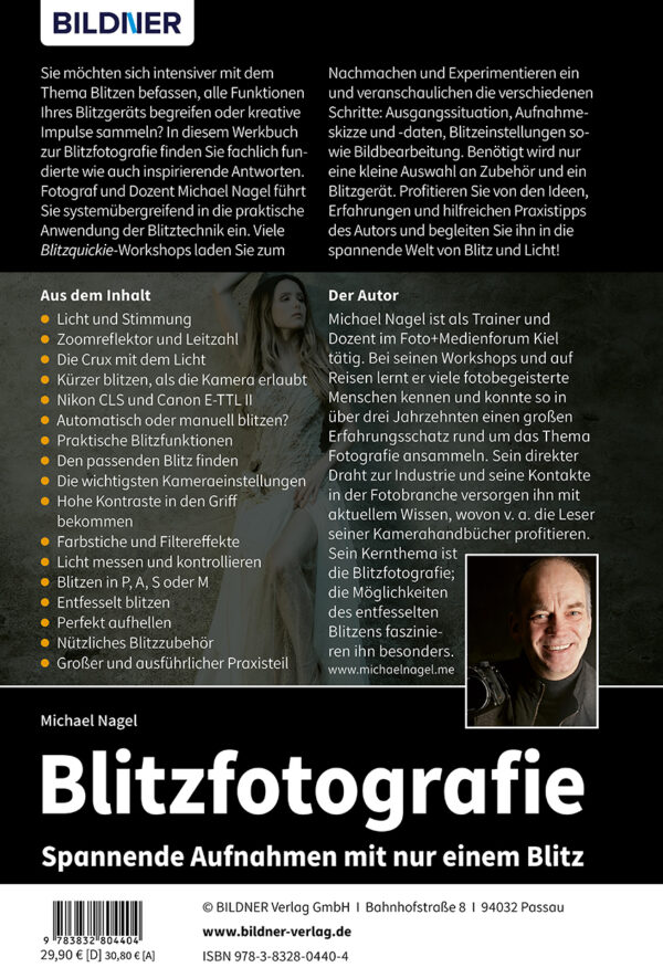 Blitzfotografie Buch Backcover (100464)