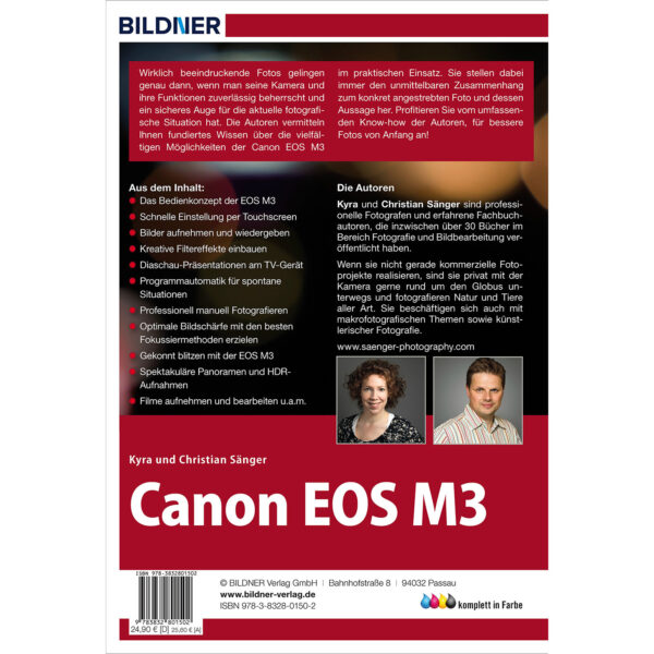 Canon EOS M3 Buch Backcover (100171)